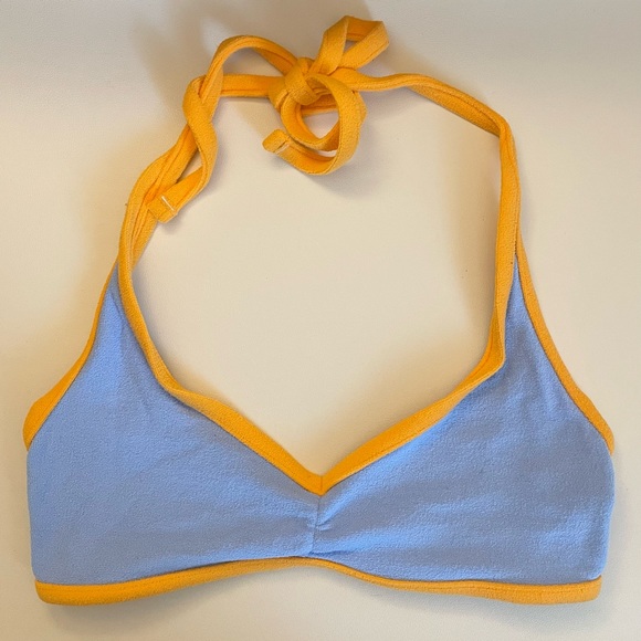 Frankie's Bikinis Katarina Bottom and Sawyer Top in Bluebird - Picture 3 of 6